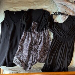 Chic Black Women's Dress Blouse